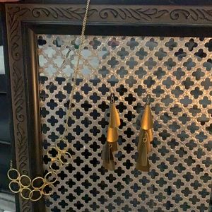 Gold filled long dangle earrings